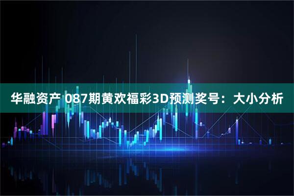 华融资产 087期黄欢福彩3D预测奖号:大小分析